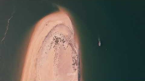 Aerial view of Tonka Beach, Honavar (video: Gopi Jolly)